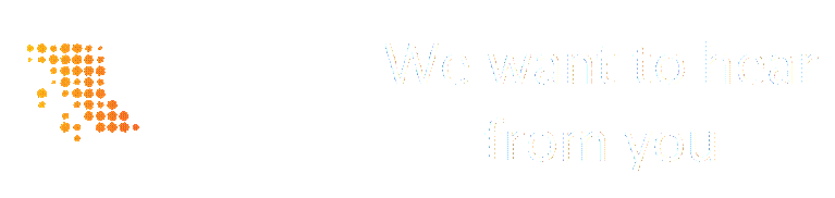 A logo with orange dots

AI-generated content may be incorrect.,We want to hear from you

]

